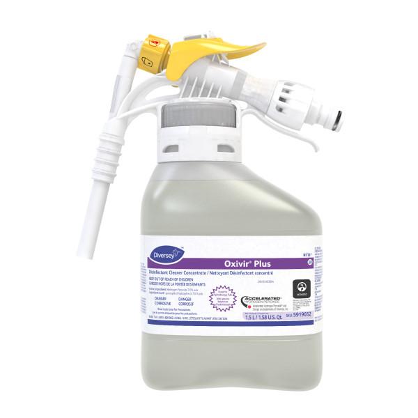 101109764 ''OXIVIR PLUS'' NETTOYANT ET DÉSINFECTANT CONCENTRÉ ''FORMULE RTD'' VENDU 2X1.5L/CAISSE