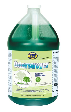 ZEP ''ODORSTROYER'' DESTRUCTEURS D'ODEUR VENDU 4X4LITRES /CAISSE