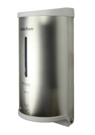 FROST-717 DISTRIBUTEUR DE SAVON ET DÉSINFECTANT EN MOUSSE SANS CONTACT DE FINITION INOX 800ML