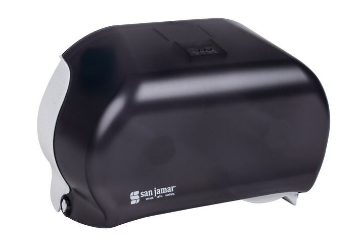 SJ-R3600TBK DISTRIBUTEUR DE PAPIER HYGIÉNIQUE DOUBLE POUR PETIT ROULEAU NOIR