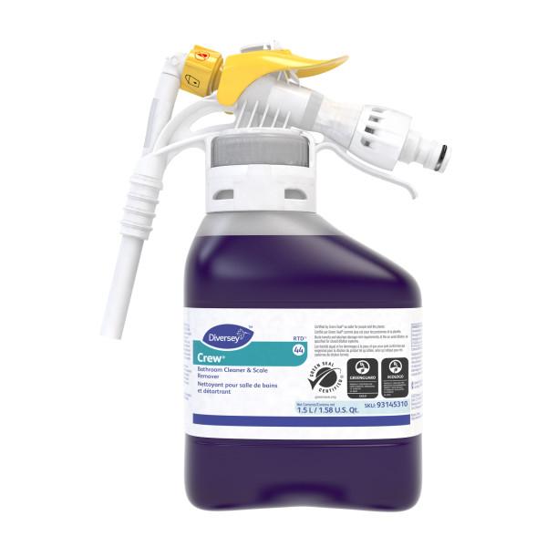 93145310 ''CREW BATHROOM'' NETTOYANT POUR SALLE DE BAIN ET ÉLIMINE CALCAIRE ''FORMULE RTD'' VENDU 2X1.5L/CAISSE