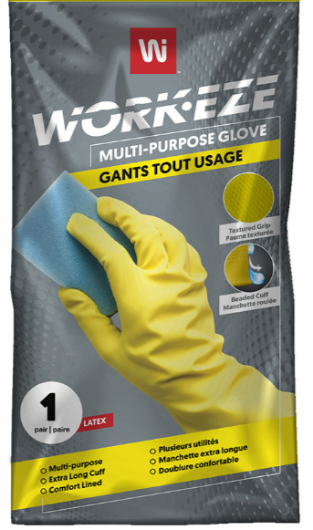 WPC-LF15YW-P GANTS DE MÉNAGE JAUNE PETIT