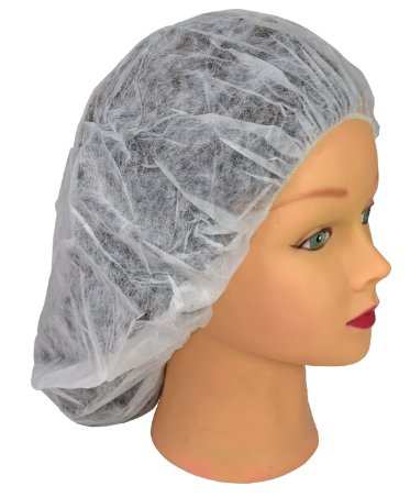 EM-4402 BONNETS À CHEVEUX  BOUFFANTS ET BLANCS 21'' 10X100/CAISSE