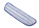 [630800] RUBBERMAID-FGQ80000WH00 VADROUILLE À CIRER 18'' EN MICROFIBRE  RAYÉE BLEUE