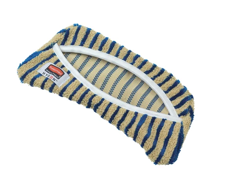 RUBBERMAID-FGQ88100YL00 MOPETTE POCHETTE MICROFIBRE JAUNE RAYÉ BLEU 11''