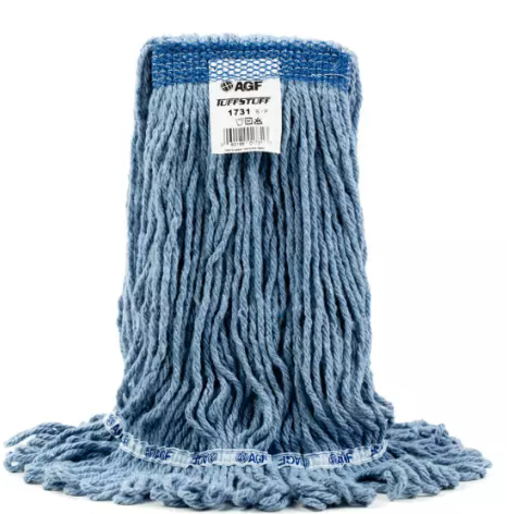 AG-1733 MOPPE BLEUE 20OZ BRINS COUPÉS ET BOUCLÉS AVEC BANDE ÉTROITE