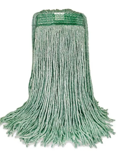 BVS-FVES12 MOPPE VERTE 12OZ BRINS COUPÉS AVEC BANDE ÉTROITE