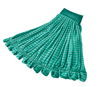 RUBBERMAID-FGT85306GR00 MOPPE MICROFIBRE VERTE 20OZ BRINS ATTACHÉS ET BOUCLÉS AVEC BANDE LARGE