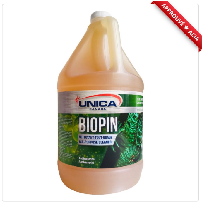 UNICA-NPIN04 ''BIOPIN'' NETTOYANT TOUT-USAGE ANTIBACTÉRIEN À BASE D'HUILE DE PIN 4L