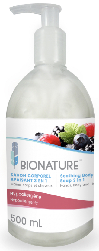 BIO-210 SAVON LOTION 3 DANS 1 POUR MAINS, CORPS ET CHEVEUX 500ML