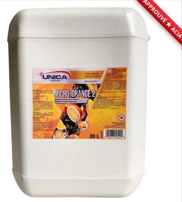 UNICA MICRO-ORANGE#2 4L NETTOYANT/DEGR 4L NMIC204