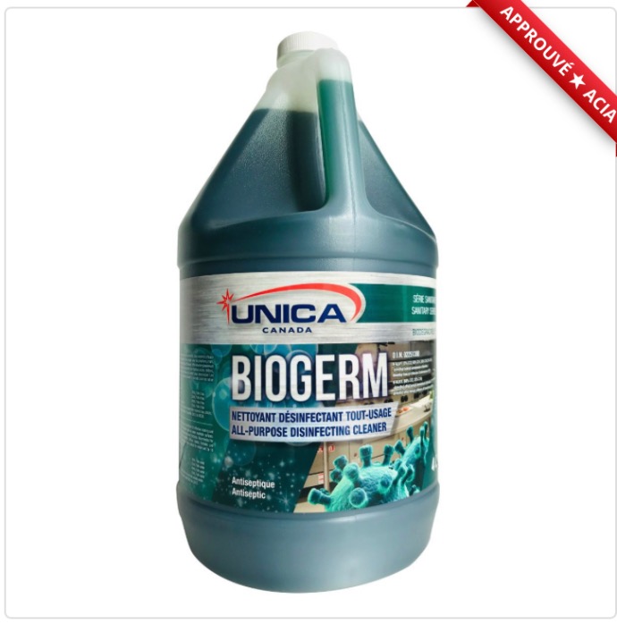 UNICA-NGER04 ''BIOGERM'' NETTOYANT, DÉSINFECTANT ET GERMICIDE 4L