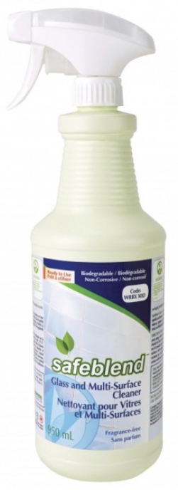 SAFEBLEND-WRBX-X0D NETTOYANT À VITRES ET MUTLI-SURFACES AVEC VAPORISATEUR 950ML (RTU)