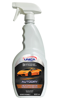 UNICA-DRT03 ''AUTODRY'' NETTOYANT SANS EAU POUR VÉHICULE 1L 
