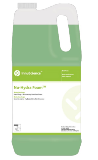''NU-HYDRA FOAM'' SAVON À MAINS MOUSSANT HYDRATANT VERT 4L