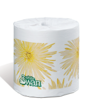 KG-05965 PAPIER HYGIÉNIQUE PETIT ROULEAU WHITE SWAN 2 PLIS 96X500F/CAISSE 