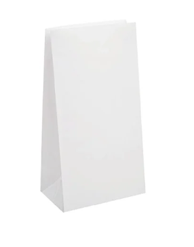 SACS PAPIER BLANC 2LBS 8.5x8.25x4 500/C