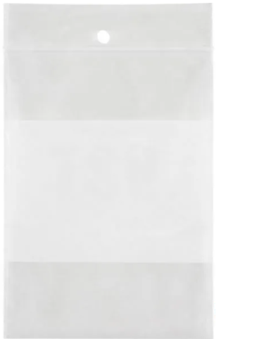 SAC REFERMABLE 3X4 4 MIL BLOC BLANC 1000/CS