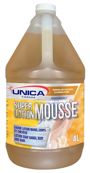 UNICA-S2205 ''SUPER LOTION MOUSSE'' SAVON À MAIN MOUSSANT 4L