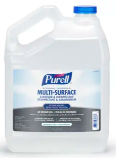 GOJO-4345-04 PURELL DÉSINFECTANT ET ASSAINISSEUR MULTI-SURFACE 4X4LITRE/CAISSE