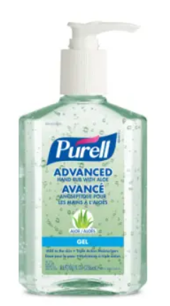 GOJO-9674-12 DESINFECTANT EN GEL ALOES 8OZ