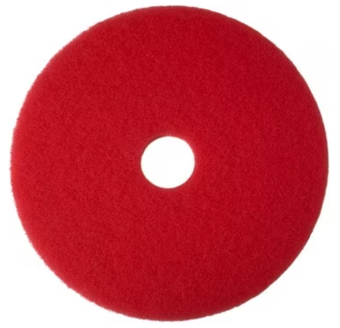 3M-5100 TAMPON 15'' POUR RÉCURAGE ET LUSTRAGE ''ROUGE''