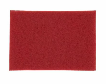 3M-5100(CSX10) TAMPON 28''X14'' POUR RÉCURAGE ET LUSTRAGE ''ROUGE'' VENDU 10/CAISSE