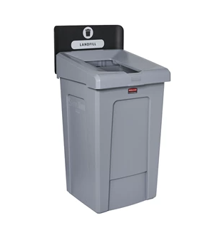 RUBBERMAID - 2171554 SLIM JIM STATION RECYCLAGE NOIR 33G