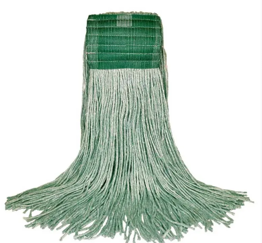 BVS-VEBL16 MOPPE VERTE 16OZ BRINS COUPÉS AVEC BANDE LARGE