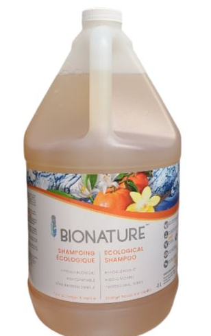 BIO-2204 SHAMPOING À CHEVEUX ÉCOLOGIQUE FLEUR D'ORANGER ET VANILLE 4L