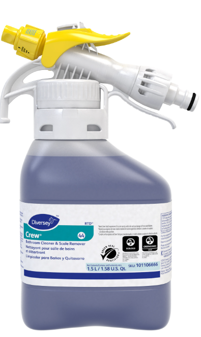 101106666 ''CREW'' NETTOYANT ET DÉTARTRANT POUR CUVETTE ''FORMULE RTD'' VENDU 2X1.5L/CAISSE