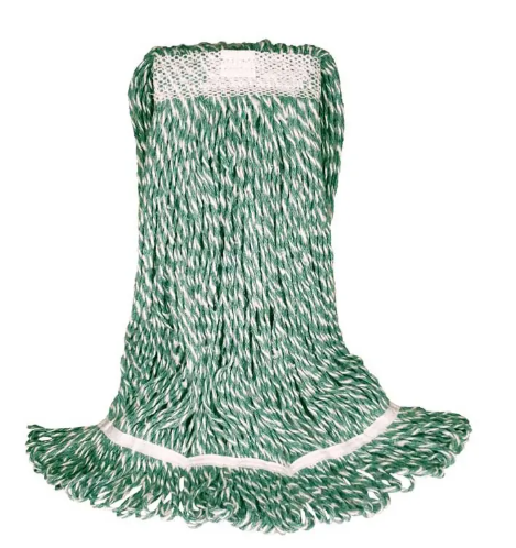 BVS-BEMF2(CSX10UN) MOPPE VERTE 16OZ MICROFIBRE BRINS ATTACHÉS ET BOUCLÉS AVEC BANDE ÉTROITE