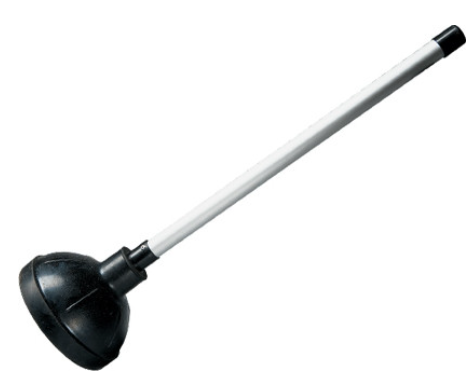 BVS-TP-WH-HD SIPHON DE TOILETTE AVEC MANCHE EN ALUMINIUM 18.5''