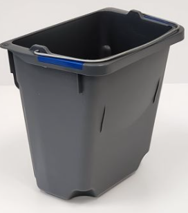 VILEDA-136021 ‘’R-ULTRAFLEX’’ SEAU À EAU PROPRE GRIS FONCÉ 15L