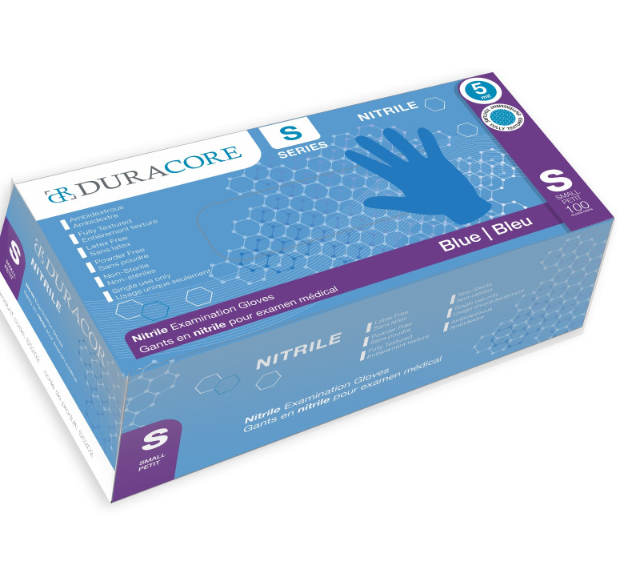 DC-S5202 GANTS NITRILE SMALL BLEU 5MIL 100/BOITE