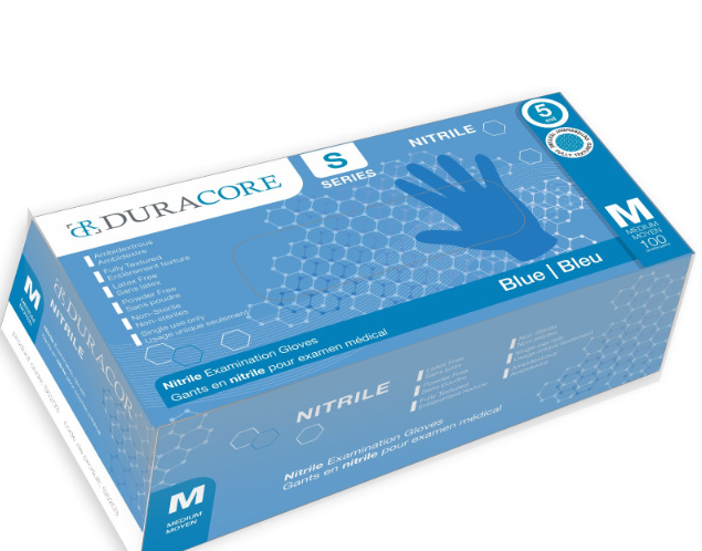 DC-S5203 GANTS NITRILE MÉDIUM BLEU 5MIL 100/BOITE