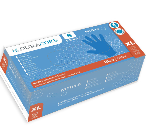 DC-S5205 GANTS NITRILE X-LARGE BLEU 5MIL 100/BOITE