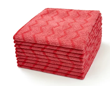 RUBBERMAID-FGQ62000RD00 CHIFFON EN MICROFIBRE ROUGE FORMAT:16X16  VENDU 12/BOITE