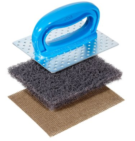 3M-H-461 KIT DE NETTOYAGE POUR PLAQUE (PORTE TAMPON/GRILLE DE PLAQUE/TAMPON DE POLISSAGE)