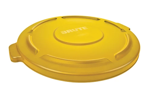 RUBBERMAID-FG263100YEL COUVERCLE JAUNE PLAT POUR POUBELLE 32 GALLONS 