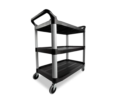 RUBBERMAID-FG409100BLA CHARIOT UTILITAIRE XTRA™, CÔTÉ OUVERT, CAPACITÉ DE 300 LB, NOIR
