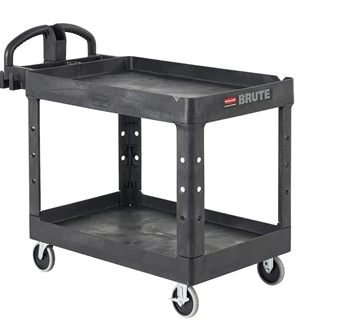 RUBBERMAID-FG452088BLA CHARIOT UTILITAIRE ROBUSTE À POIGNÉE ERGO BRUTE