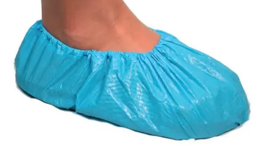 EM-7251 COUVRE-CHAUSSURES BLEUES EN PLASTIQUE ''TAILLE 10 ET PLUS'' 100/PAQUET