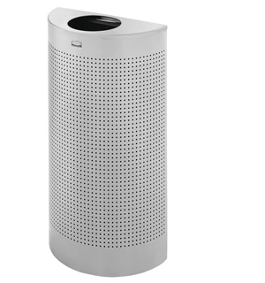 RUBBERMAID-FGSH12EPLSM POUBELLE ARGENT MÉTALLIQUE 12 GAL