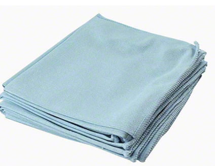 WPC-MFB-G1414 CHIFFONS EN MICROFIBRE BLEU 14''X14'' POUR VITRES ET MIROIRS 10/PAQUET