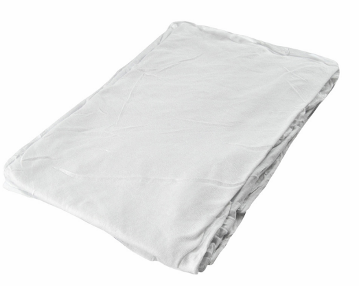 WPC-JTW-20C CHIFFON DE COTON BLANC NEUF ET LAVÉ 20LBS 