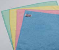 VILEDA-166944 MICROFIBRE ''MICROTUFF'' 14''X14'' JAUNE 5/PQT