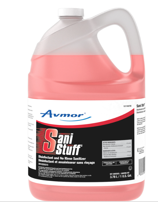 JD-101106706 SANI STUFF DÉSINFECTANT ET ASSAINISSEUR SANS RINCAGE 4LITRES