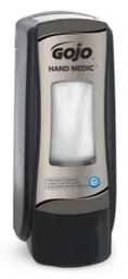 [418782] GOJO-8782-06 DISTRIBUTEUR DE SAVON A MAIN MANUEL NOIR-CHROME ADX-7 700 ML