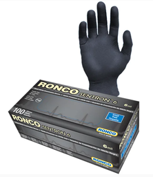 [61GN13-R3] RC-962L ''SENTRON 6'' GANTS NITRILE LARGE NOIR 6MIL 100/BOITE